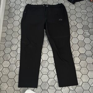 Men's Black Active Joggers with Subtle Logo